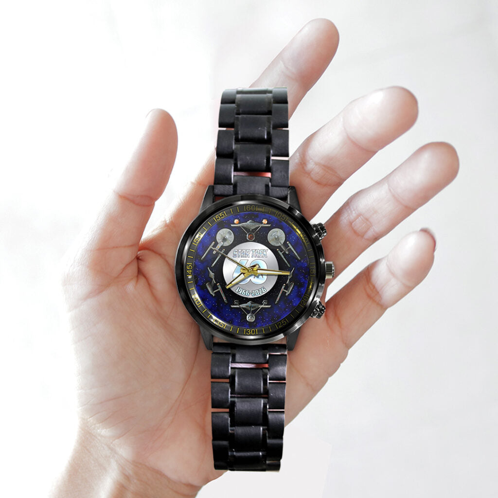 Star Trek 60th Anniversary Black Stainless Steel Watch - MAITM15182