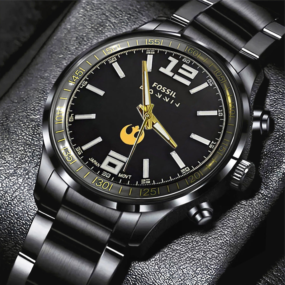 Star Wars Black Stainless Steel Watch - GNE5704