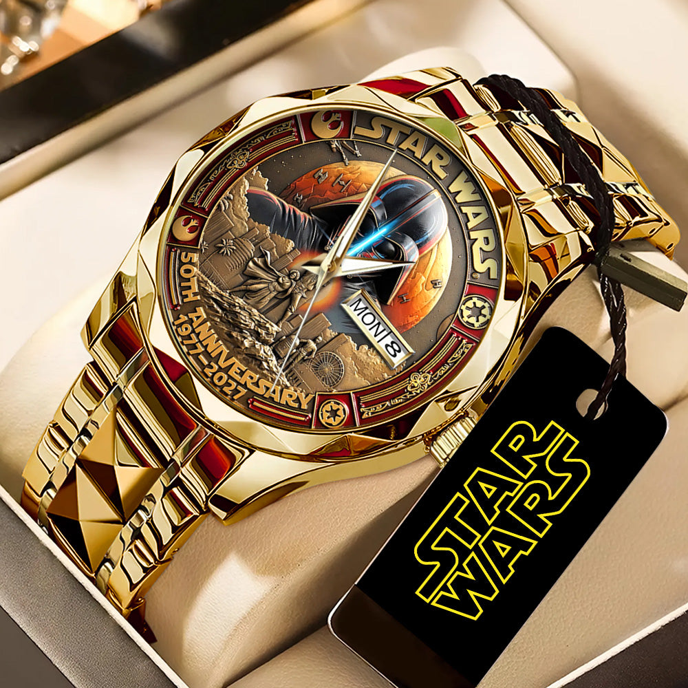 Star Wars 50th Anniversary Alloy Luxury Quartz Watch - GNE6270