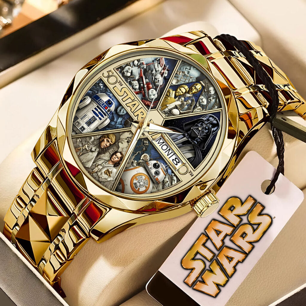 Star Wars 50th Anniversary Alloy Luxury Quartz Watch - TMTHU3944