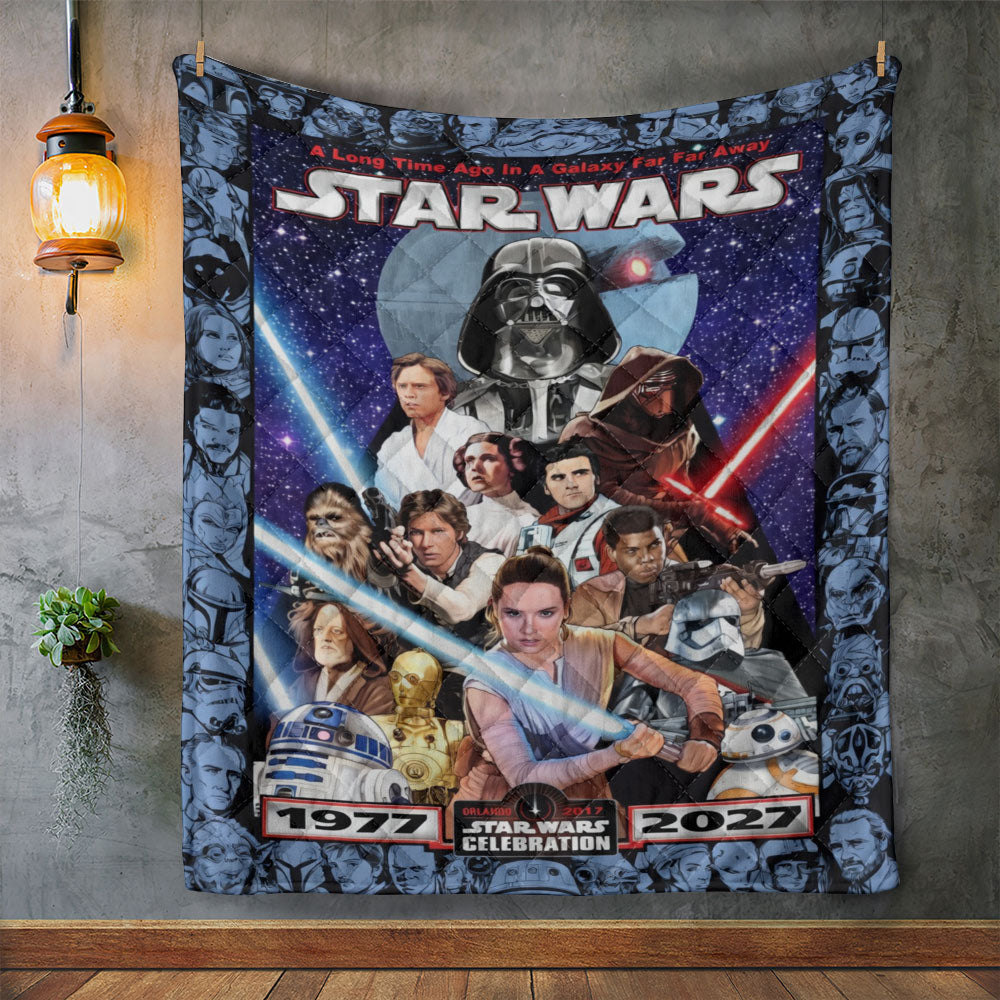 Star Wars 50th Anniversary Quilt Blanket - TMTHU4895