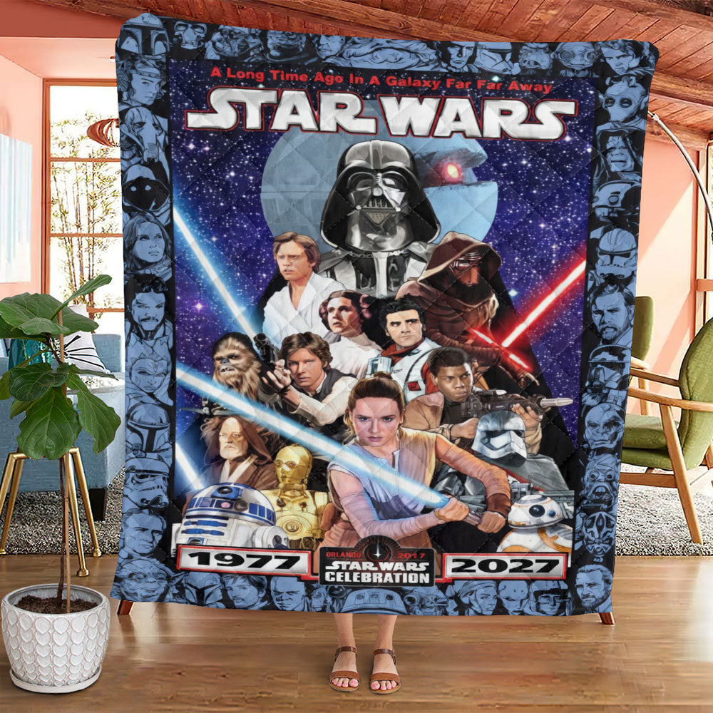 Star Wars 50th Anniversary Quilt Blanket - TMTHU4895