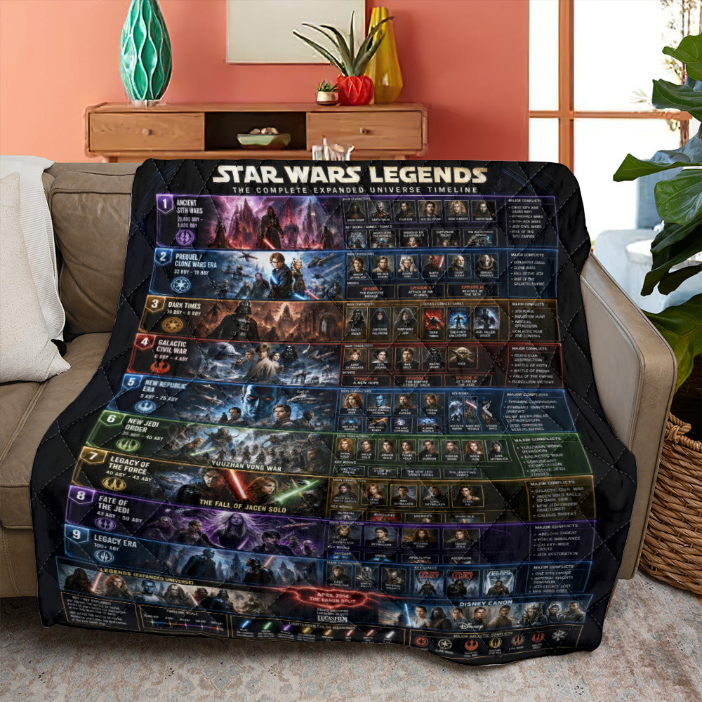 Star Wars 50th Anniversary Quilt Blanket - GNE6702