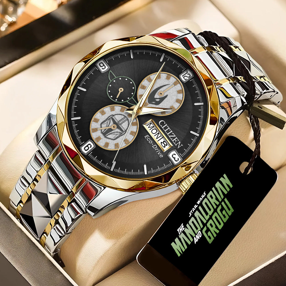 Star Wars: The Mandalorian and Grogu Alloy Luxury Quartz Watch - GNE6522