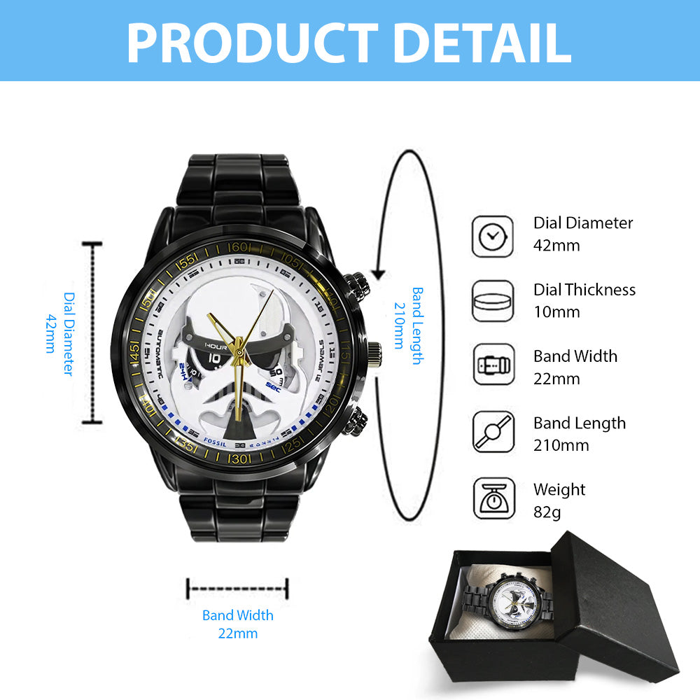 Star Wars Black Stainless Steel Watch - GNE5706