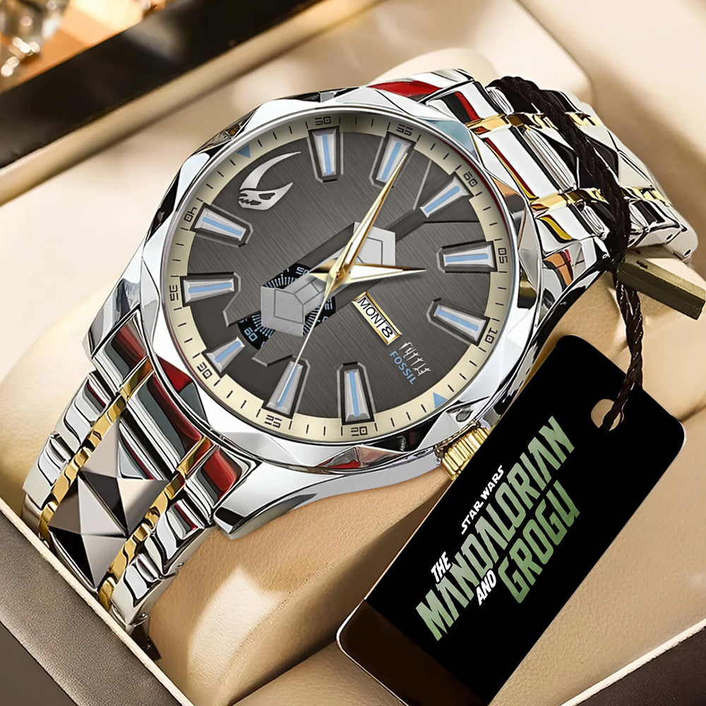 Star Wars: The Mandalorian and Grogu Alloy Luxury Quartz Watch - GNE6303