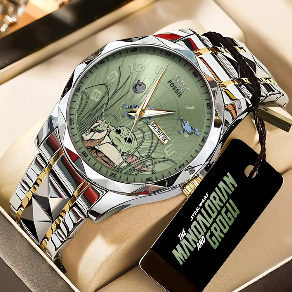 Star Wars: The Mandalorian and Grogu Alloy Luxury Quartz Watch - GNE6304