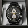 Star Wars: The Mandalorian and Grogu Black Stainless Steel Watch - GNE6523