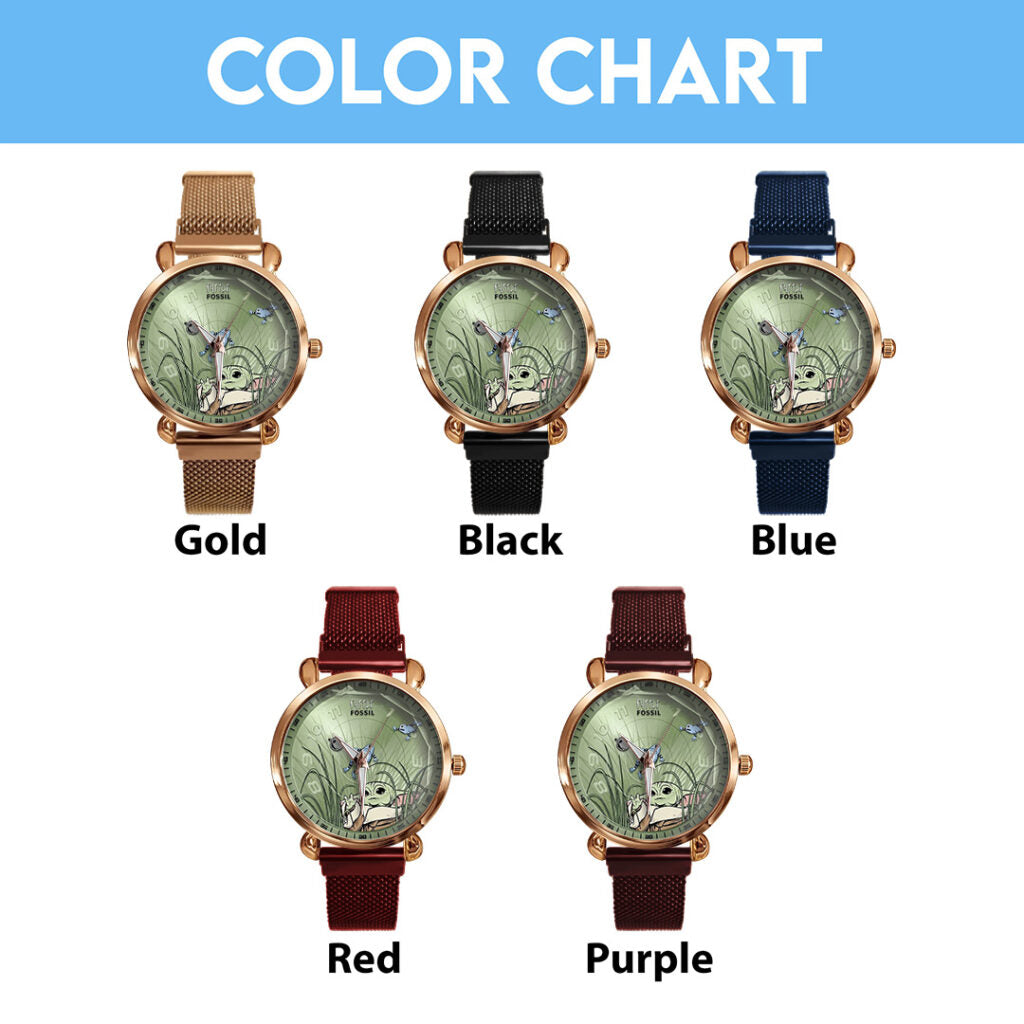 Star Wars: The Mandalorian and Grogu Mesh Strap Quartz Watch - GNE6386