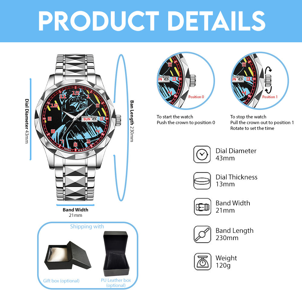 Star Wars x Darth Vader Alloy Luxury Quartz Watch - GNE5715