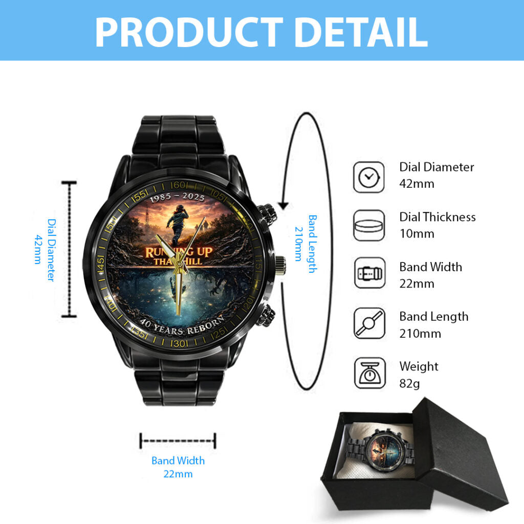 Stranger Things Black Stainless Steel Watch - TANTN19822