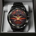 Stranger Things Black Stainless Steel Watch - TANTN19820