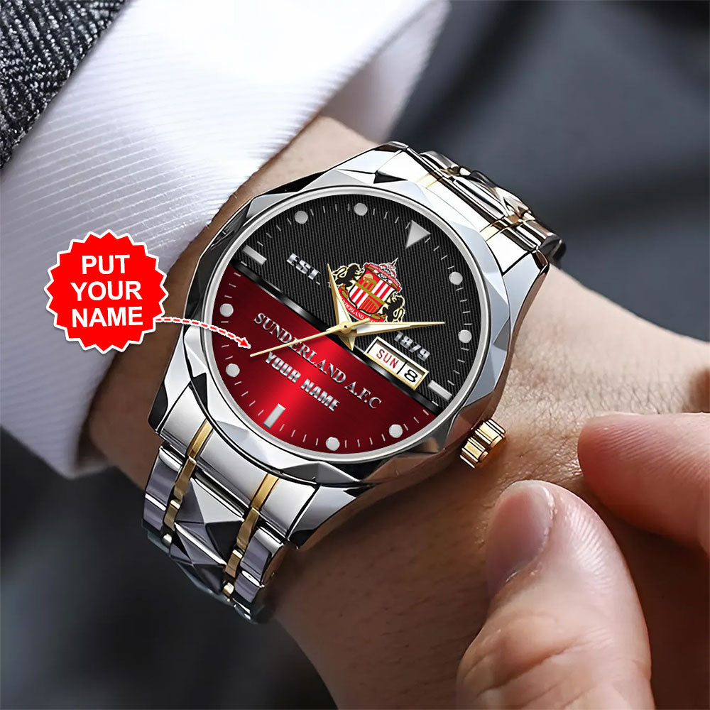 Personalized Sunderland A.F.C. Alloy Luxury Quartz Watch - TANTN15469