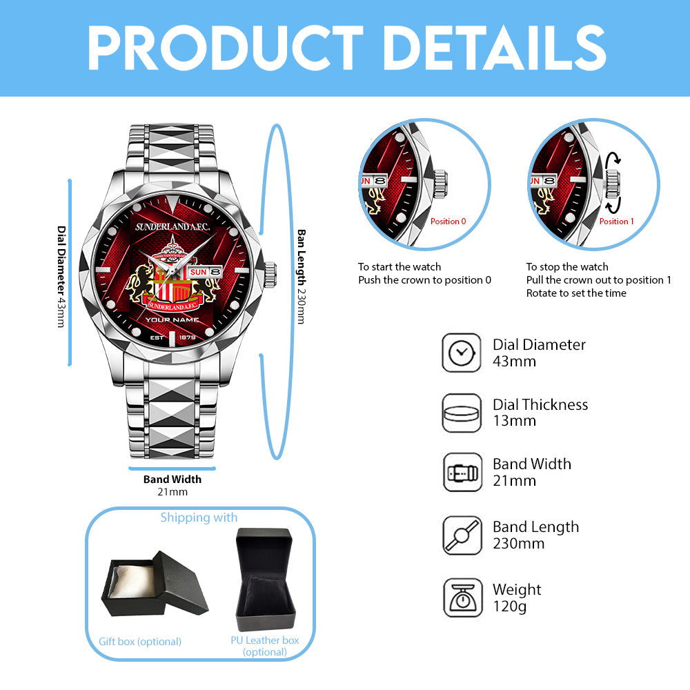 Personalized Sunderland Alloy Luxury Quartz Watch - TANTN20266