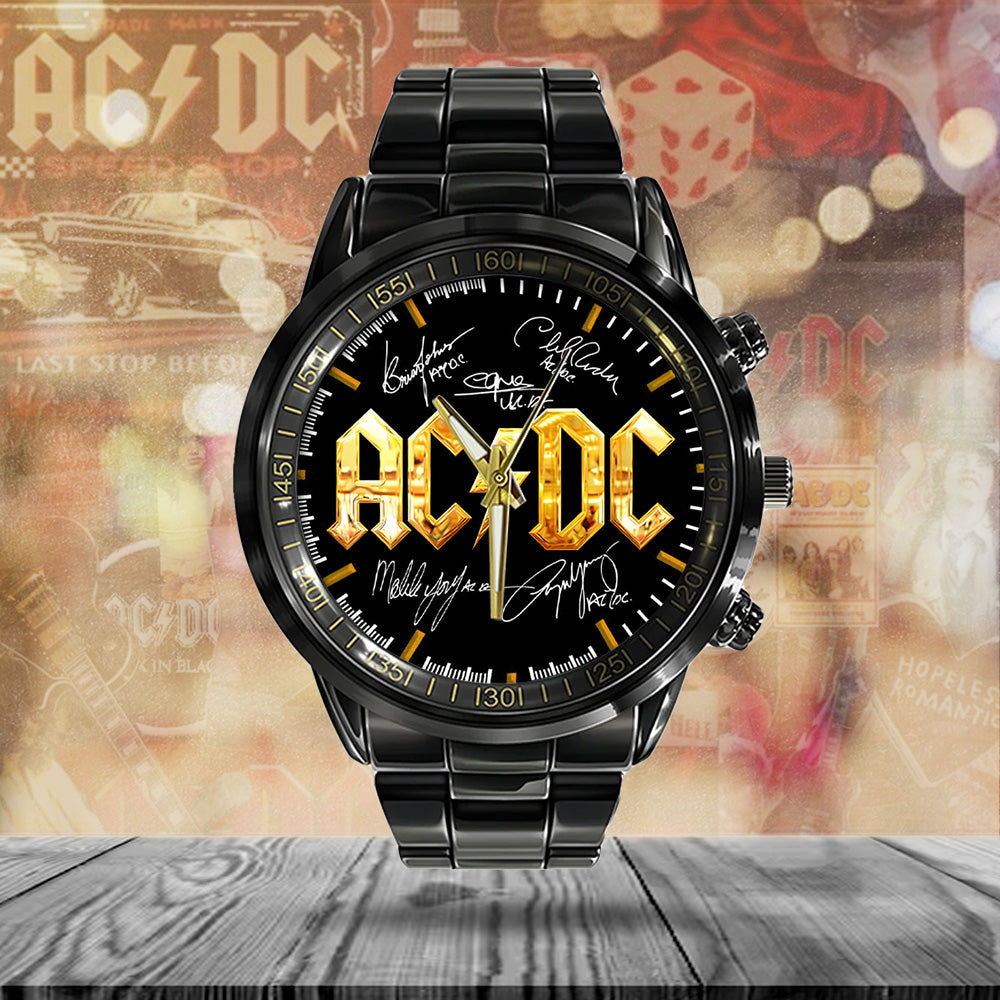 AC/DC Black Stainless Steel Watch - TANTN 13225