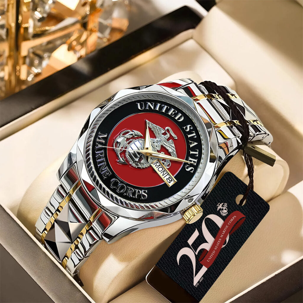 US Marine Corps Alloy Luxury Quartz Watch - TANTN 14628