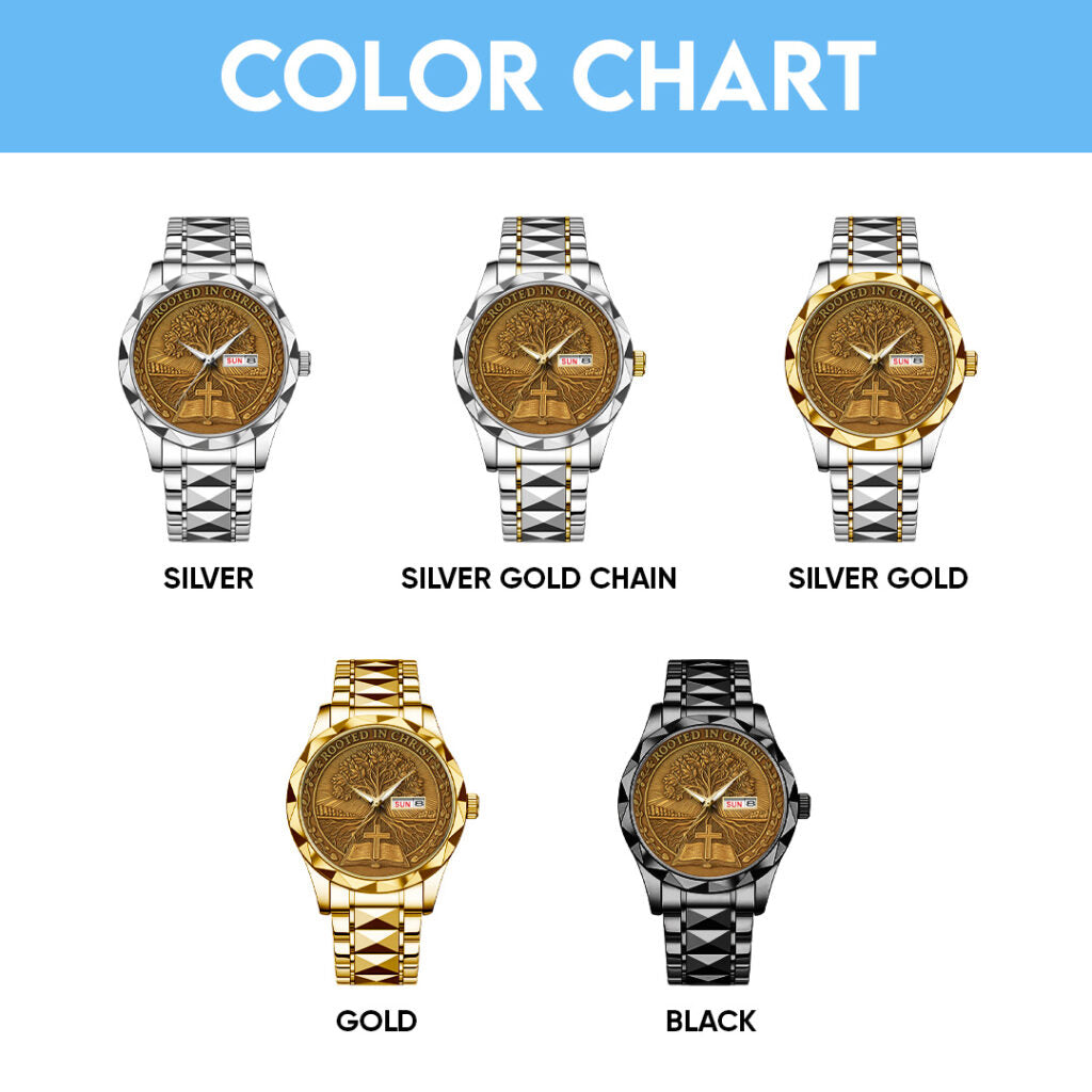 Rooted In Christ Alloy Luxury Quartz Watch - TANTN15387