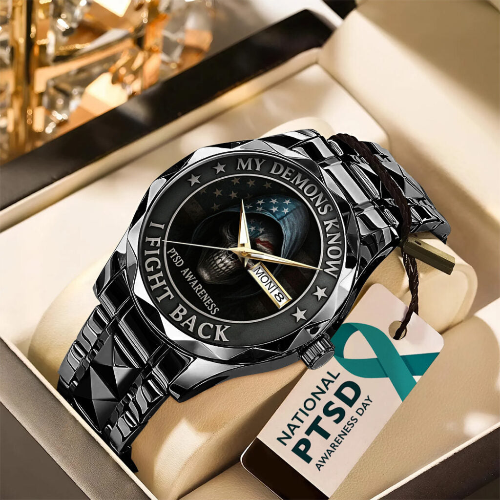 PTSD Awareness Veterans Alloy Luxury Quartz Watch - TANTN15626