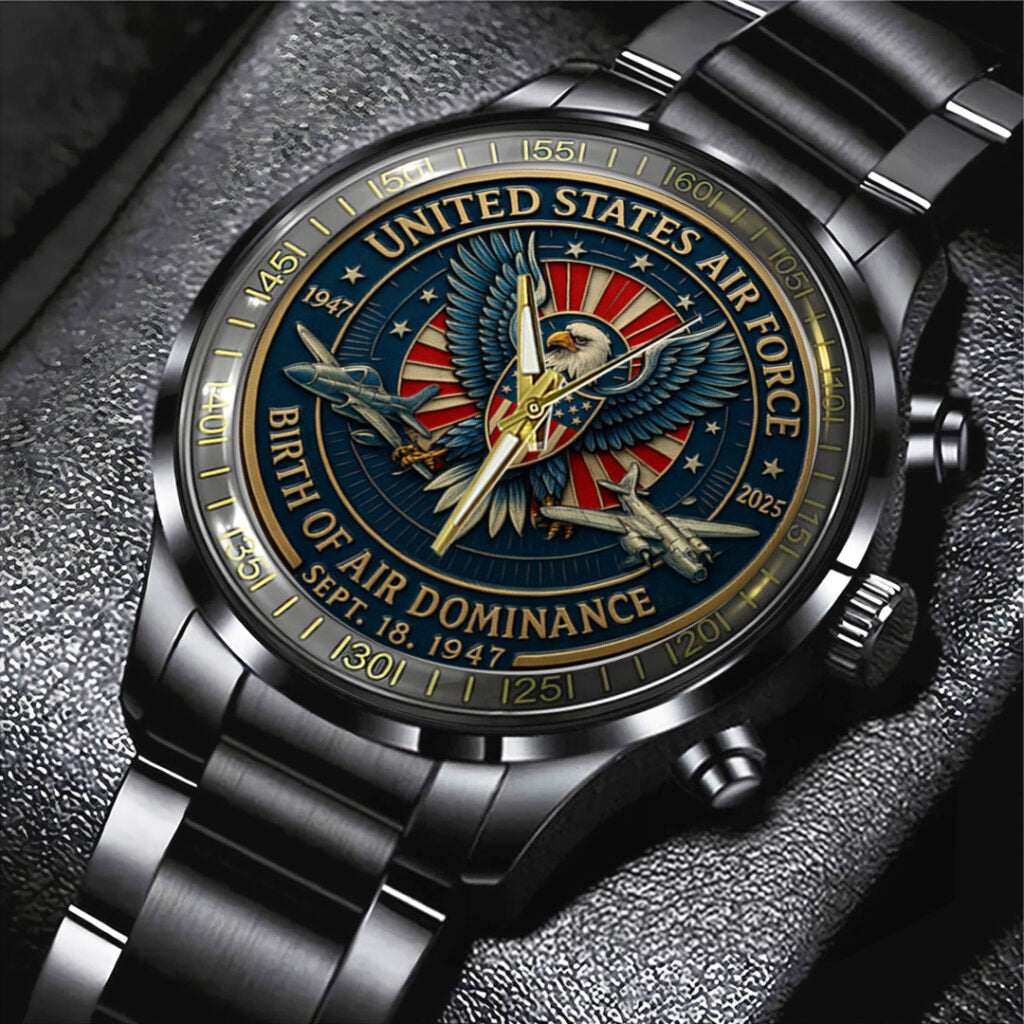 US Air Force Black Stainless Steel Watch - TANTN15885