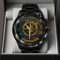 US Navy Black Stainless Steel Watch - TANTN15897