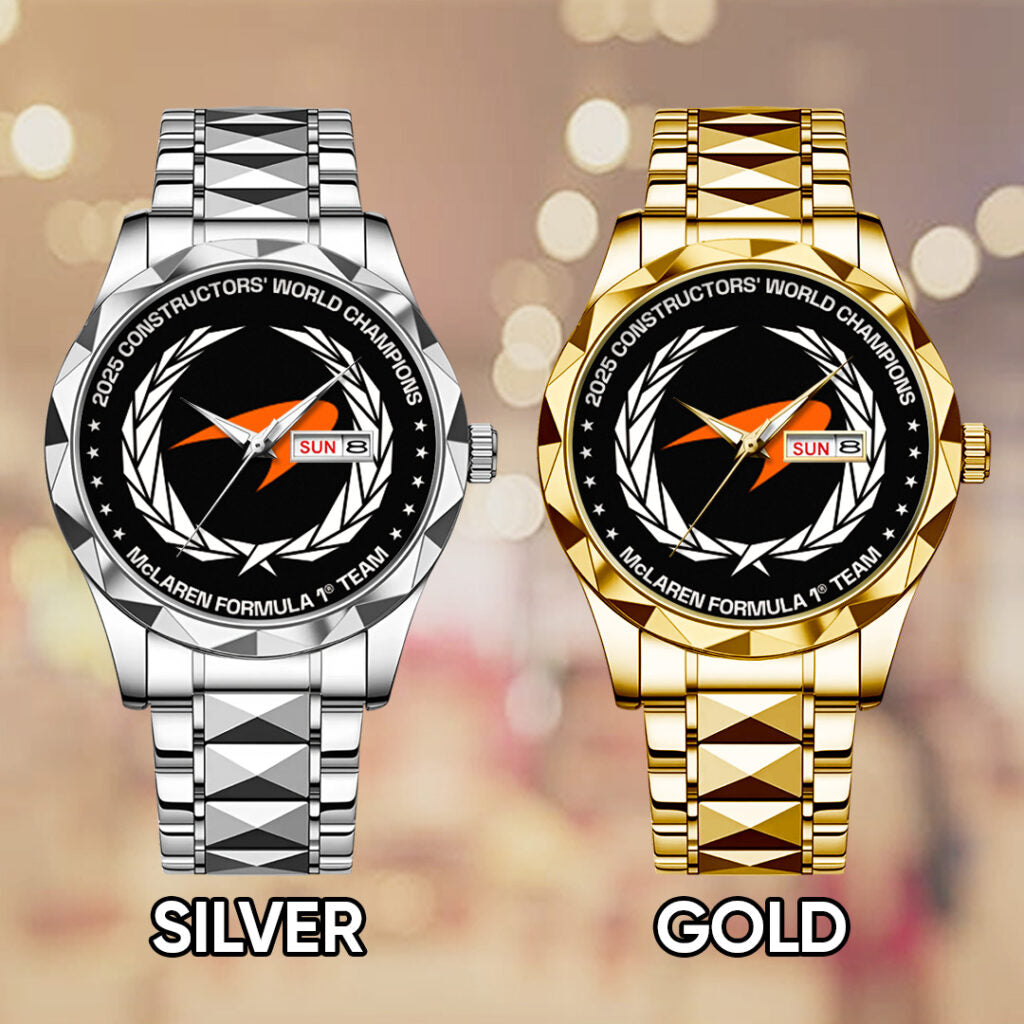 McLaren Formula 1 Team 2025 Constructors' 10 Times Alloy Luxury Quartz Watch - TANTN17190