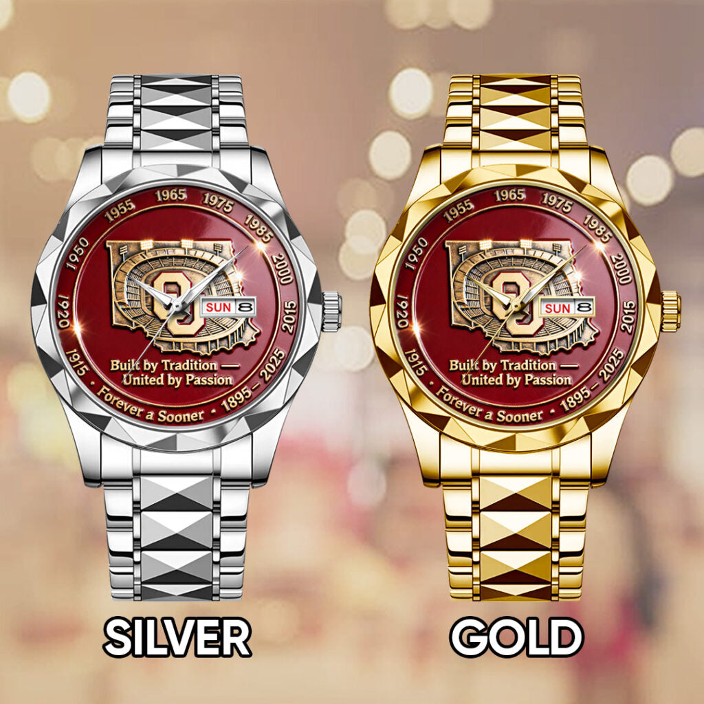 Oklahoma Sooners Football 130th Anniversary 2025 Alloy Luxury Quartz Watch - TANTN17821