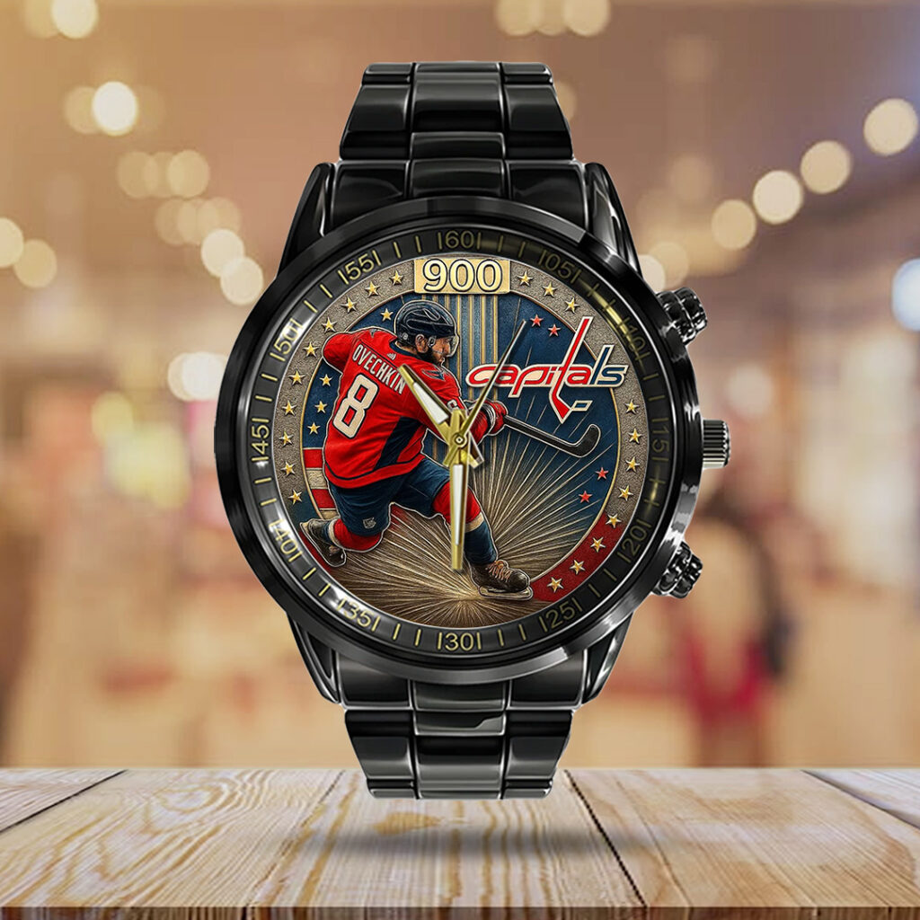 Alex Ovechkin x Washington Capitals Black Stainless Steel Watch - TANTN18401