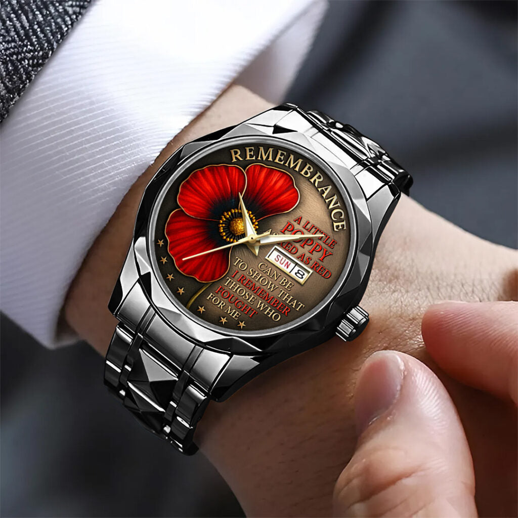 Poppy Remembrance Military Alloy Luxury Quartz Watch - TANTN18438