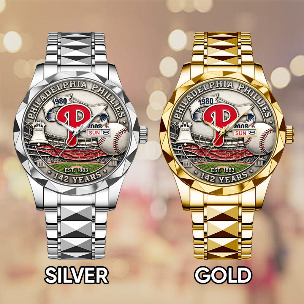 Philadelphia Phillies 142nd Anniversary Alloy Luxury Quartz Watch - TANTN18480