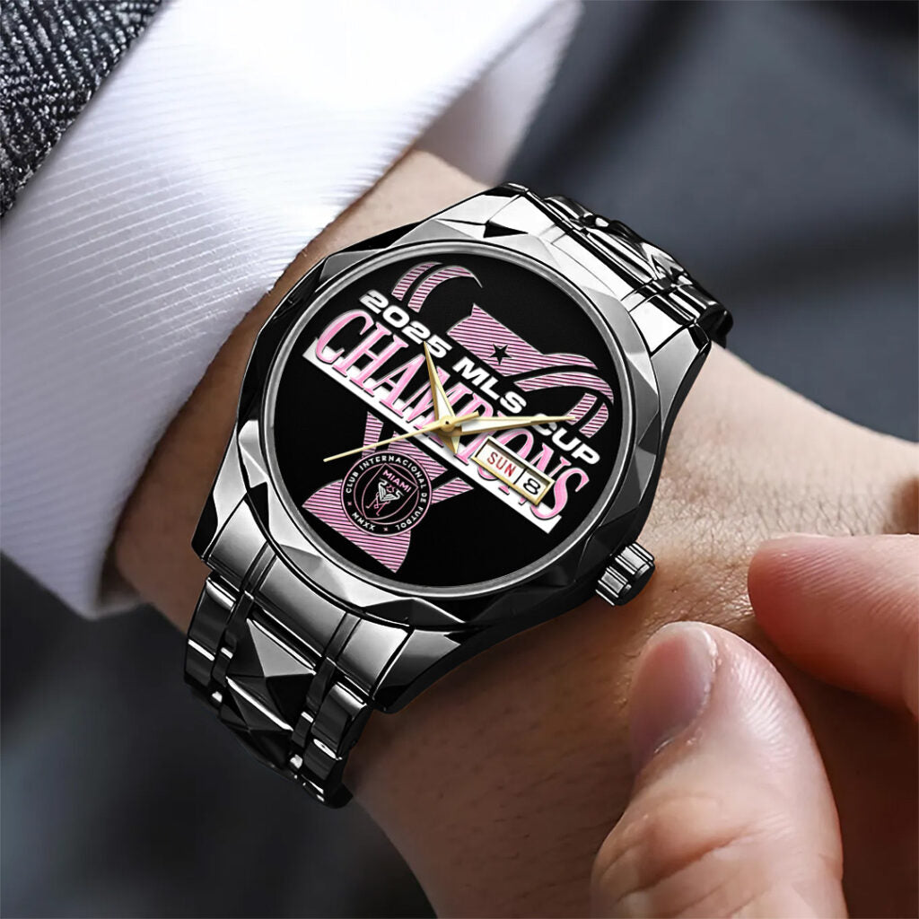 Inter Miami CF Champions MLS 2025 Alloy Luxury Quartz Watch - TANTN19193