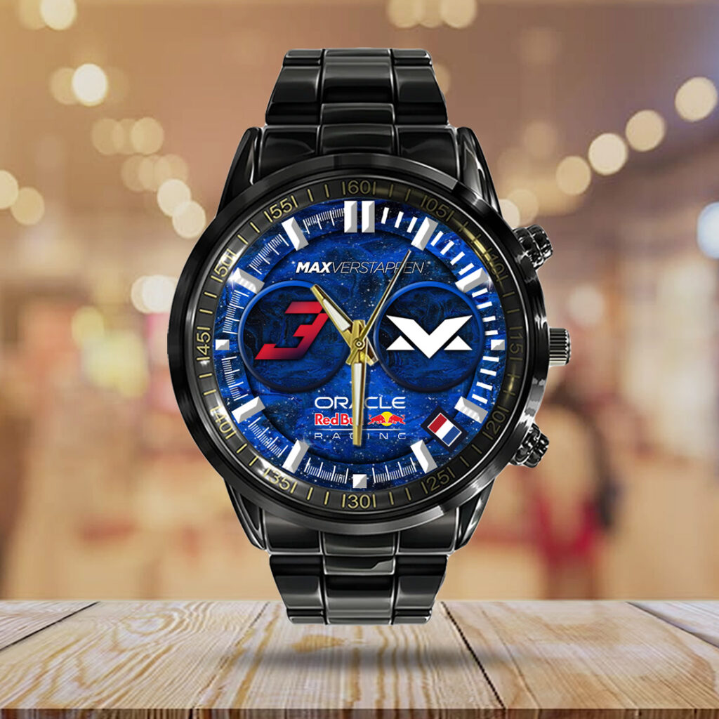 Red Bull Racing x Max Verstappen Black Stainless Steel Watch - TANTN19918