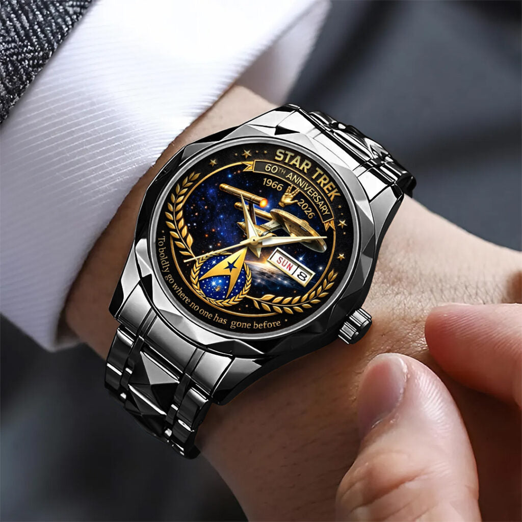 Star Trek 60th Anniversary Alloy Luxury Quartz Watch - TANTN19988