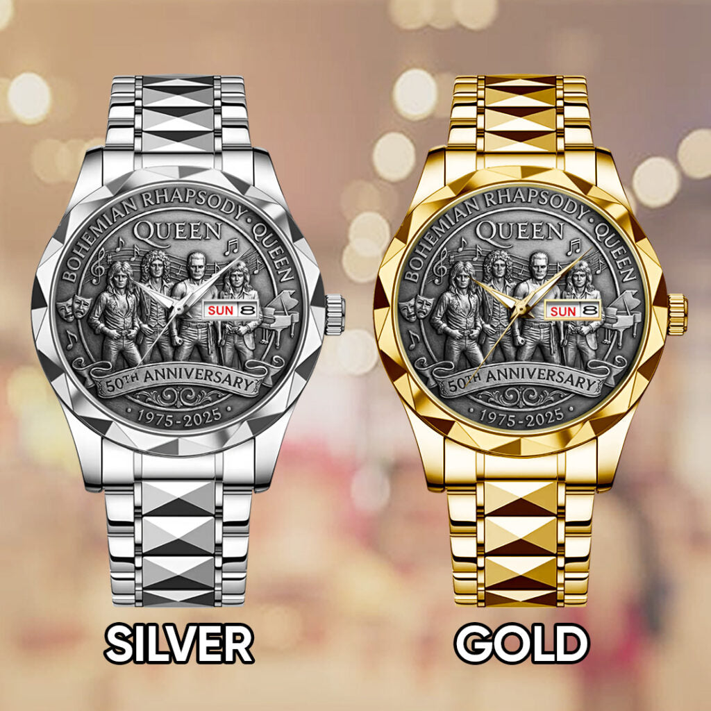 Bohemian Rhapsody x Queen 50th Anniversary Alloy Luxury Quartz Watch - TANTN20032