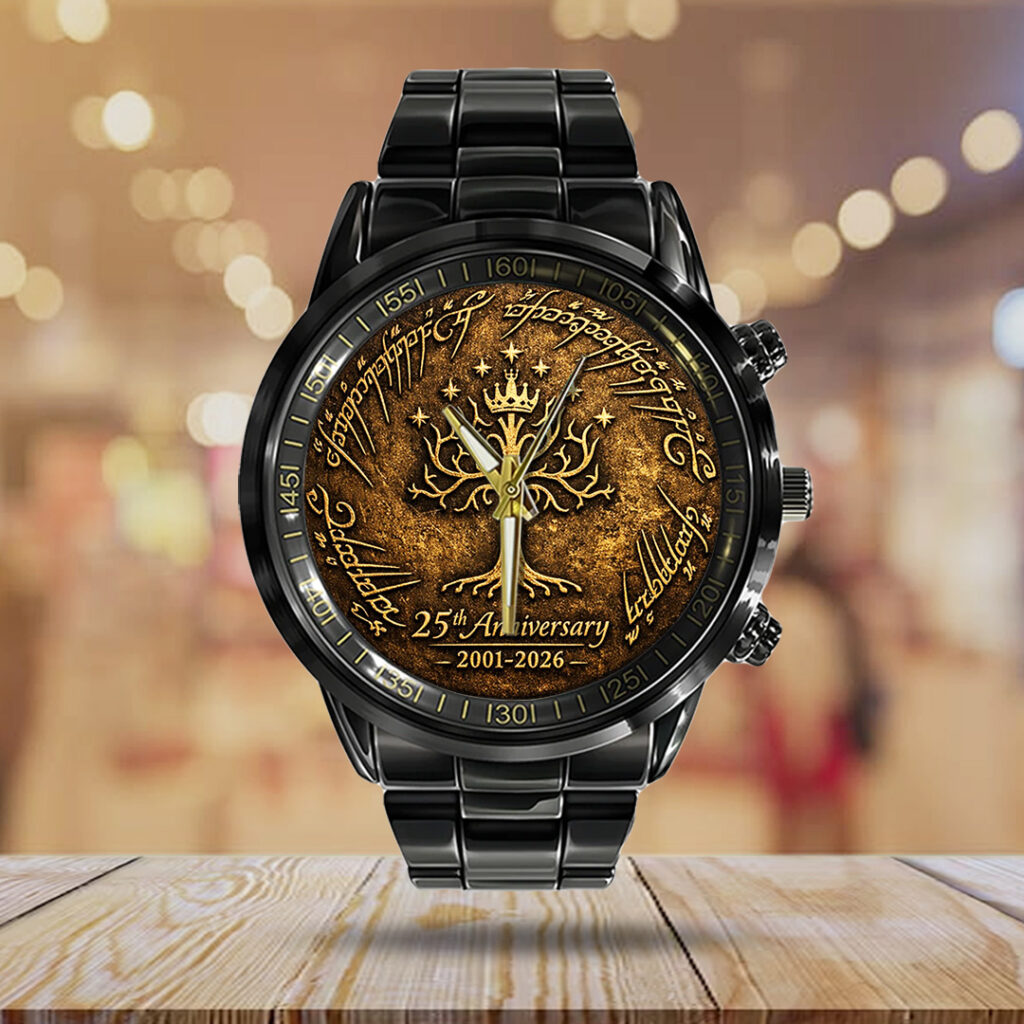 The Lord of the Rings 25th Anniversary Black Stainless Steel Watch - TANTN20363
