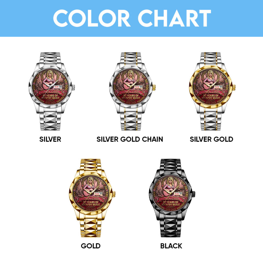 Dolly Parton 80th Anniversary Alloy Luxury Quartz Watch - TANTN20587