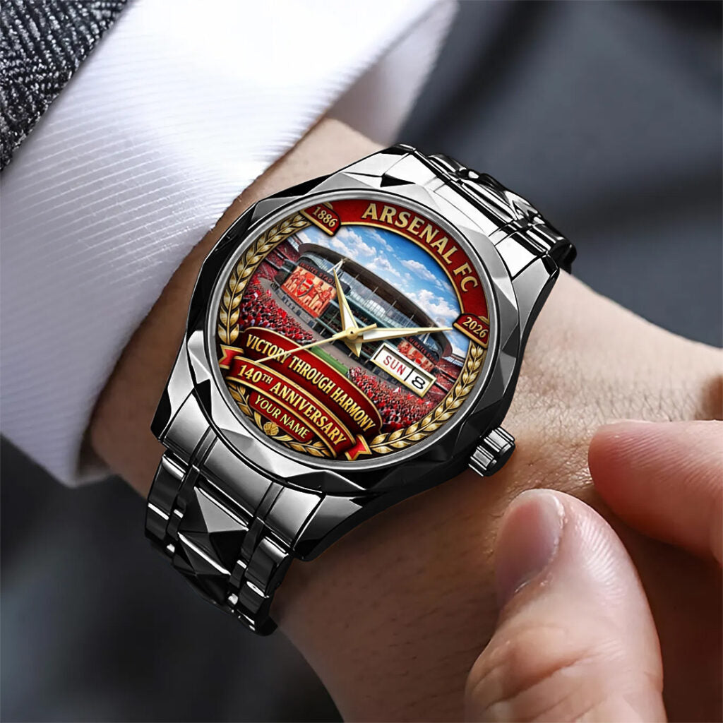 Personalized Arsenal FC 140th Anniversary Alloy Luxury Quartz Watch - TANTN20761