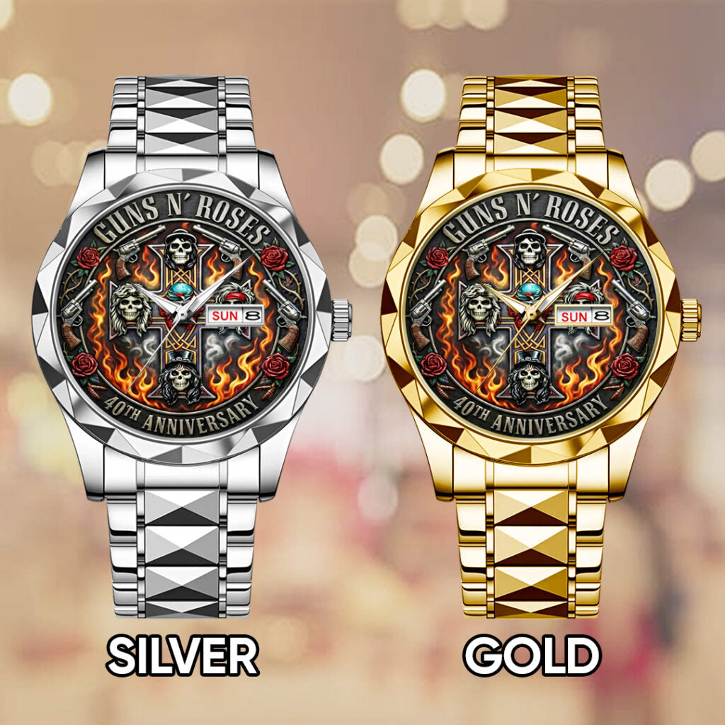 Guns N' Roses 40th Anniversary Alloy Luxury Quartz Watch - TANTN20912