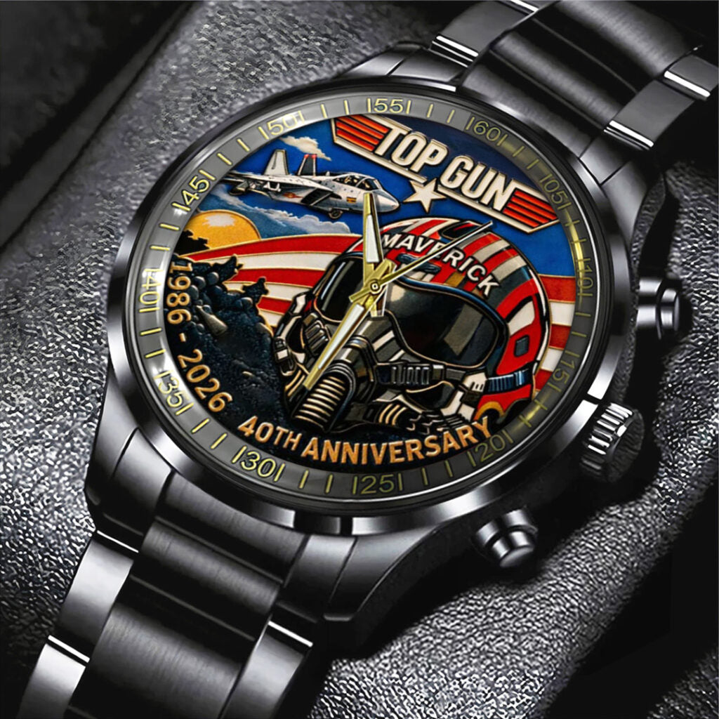 Top Gun 40th Anniversary 2026 Black Stainless Steel Watch - TANTN21293