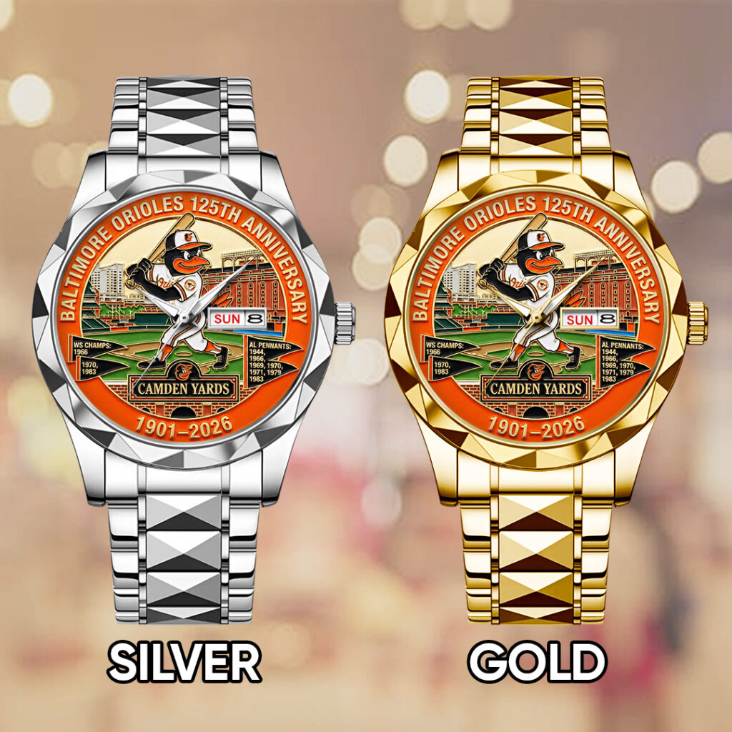 Baltimore Orioles 125th Anniversary 2026 Alloy Luxury Quartz Watch - TANTN21336