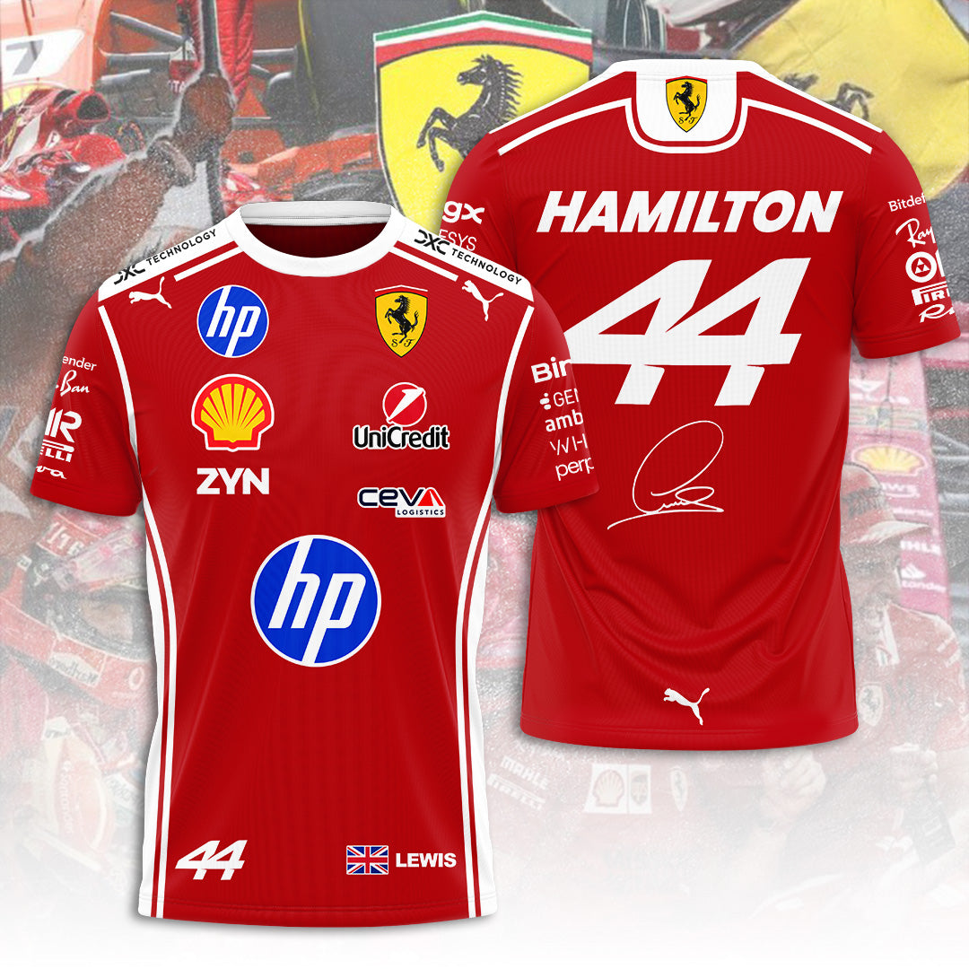 Scuderia Ferrari F1 Team x Lewis Hamilton 2026 3D Apparel – TANTN21377