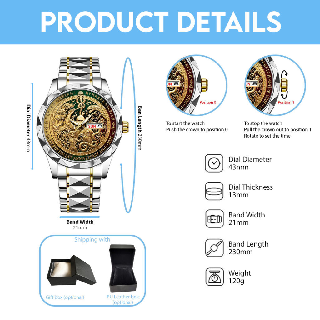 Harry Potter 25th Anniversary Alloy Luxury Quartz Watch - TANTN21485