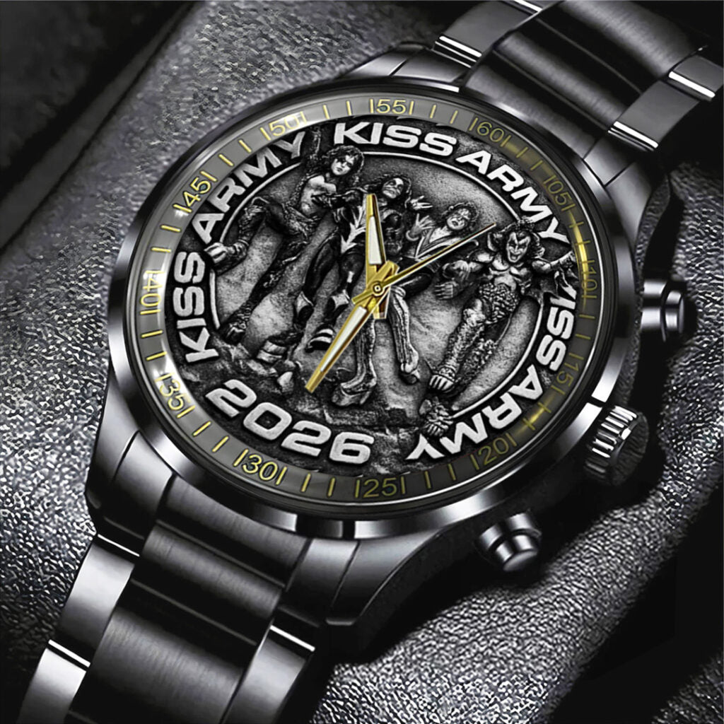 KISS Army Black Stainless Steel Watch - TANTN21694