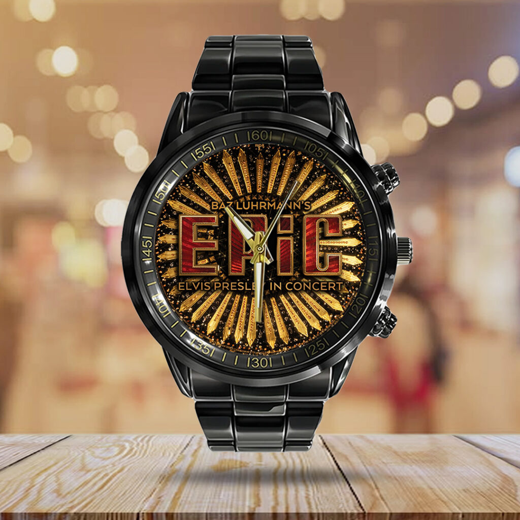 Elvis Presley Black Stainless Steel Watch - TANTN21804