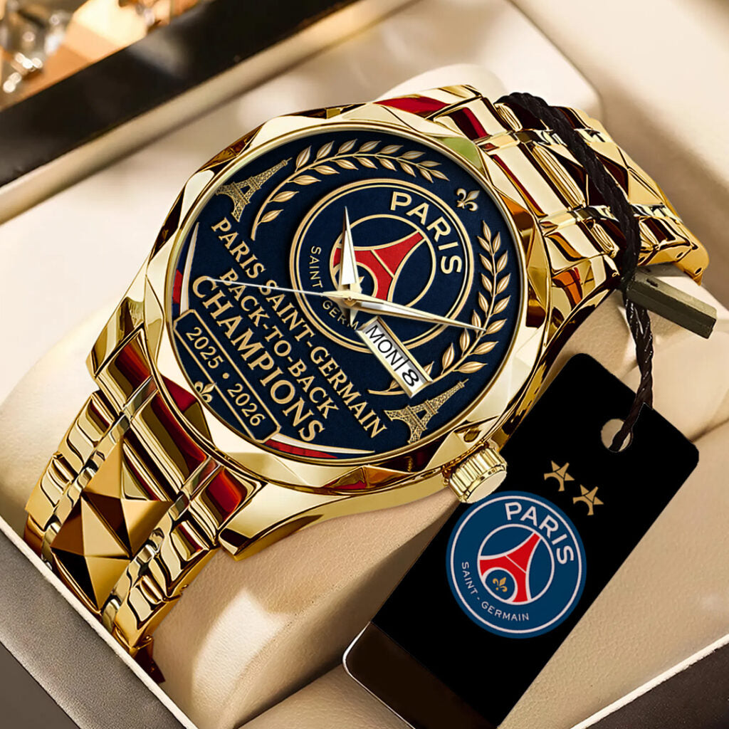 Paris Saint-Germain Champions of Europe 25/26 Alloy Luxury Quartz Watch - TANTN23297