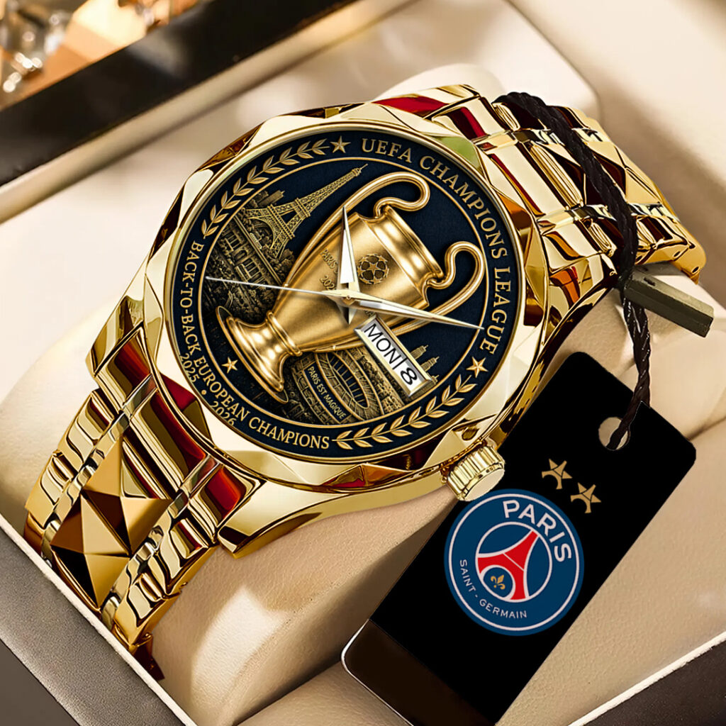 Paris Saint-Germain Champions of Europe 25/26 Alloy Luxury Quartz Watch - TANTN23299