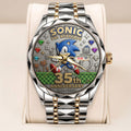 Sonic the Hedgehog 35th Anniversary Alloy Luxury Quartz Watch - TANTN23988