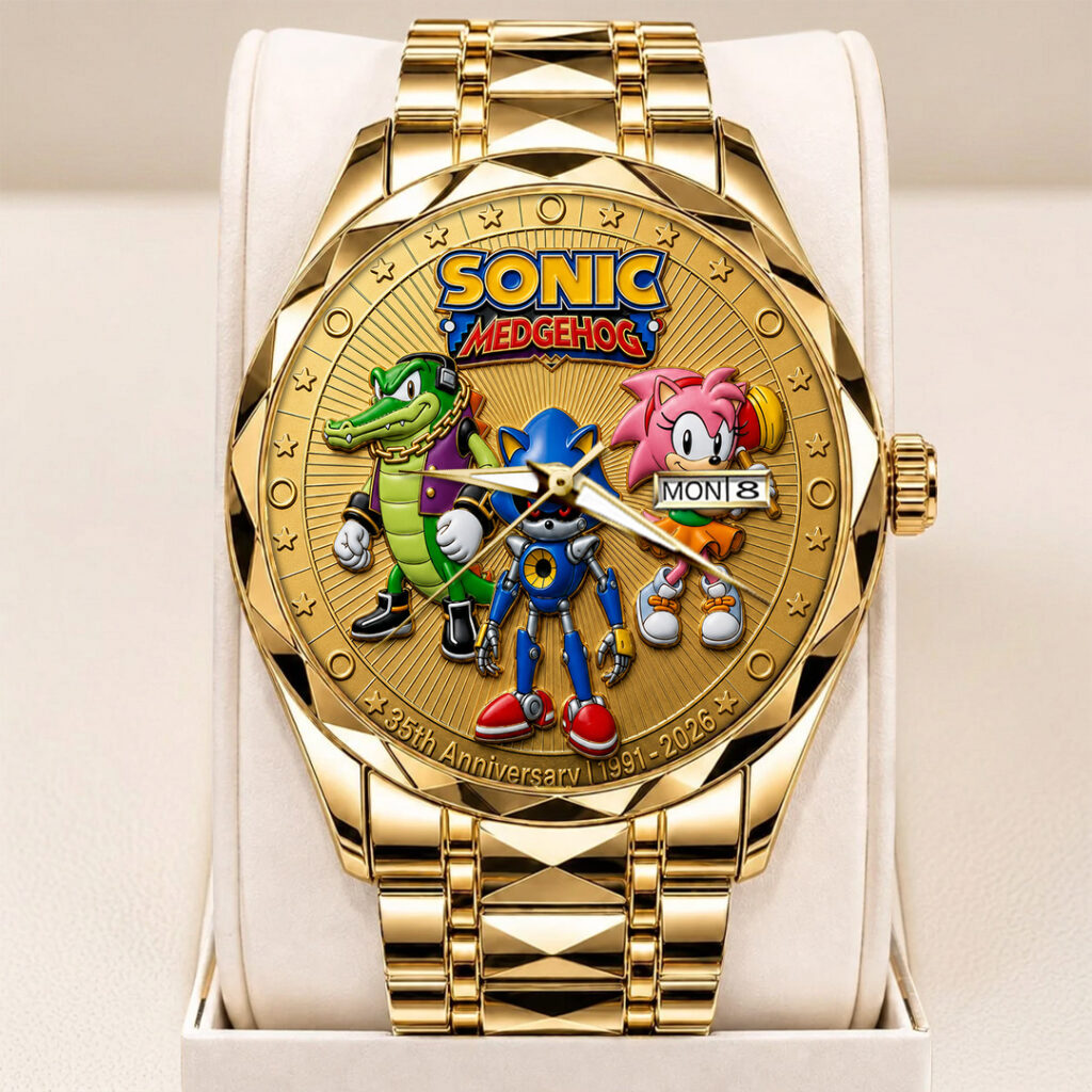 Sonic the Hedgehog 35th Anniversary Alloy Luxury Quartz Watch - TANTN24064