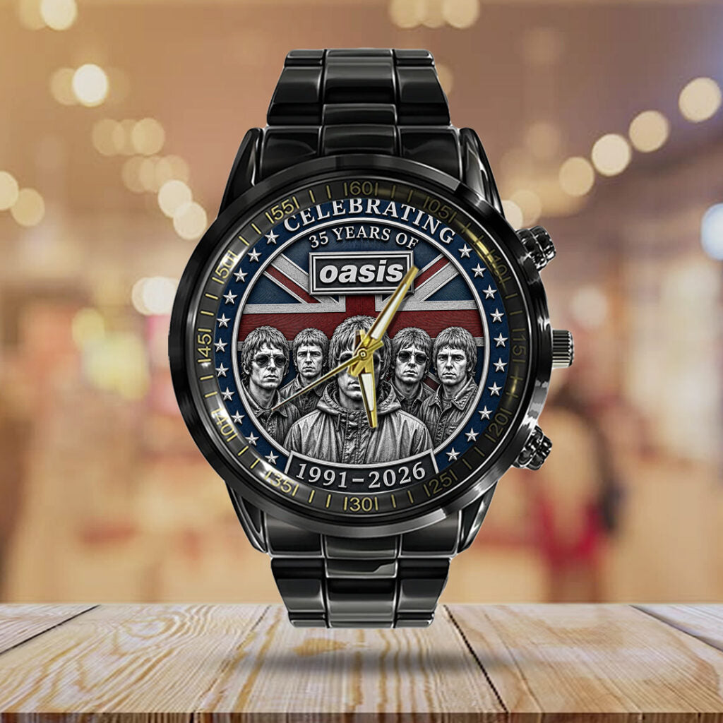 Oasis 35th Anniversary Black Stainless Steel Watch - TANTN24651