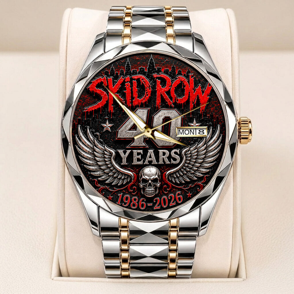 Skid Row 40th Anniversary Alloy Luxury Quartz Watch - TANTN24658