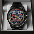 Foreigner 50th Anniversary Black Stainless Steel Watch - TANTN24663